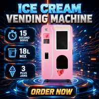 Machine à crème glacée molle automatique conçue pour les animaux de compagnie, plusieurs options de saveurs pour créer de la crème glacée adaptée aux chiens.