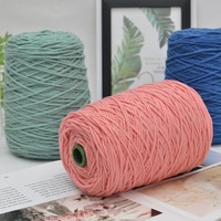 Fil à tricoter épais et doux en acrylique 100% de qualité supérieure, 8 brins, haute ténacité, 400g/rouleau, en cône, pour tapis DIY, personnalisable, vente chaude