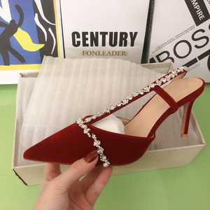 Luxury Designer Zapatos Mujer Tacon Rhinestone Women Stiletto High Heels Girl Dress Pumps <b>Shoes</b> - Product Image 6