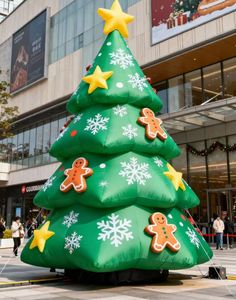 Árbol de Navidad inflable personalizado, árbol de Navidad para fiestas festivas, regalos y decoraciones para exteriores e interiores - Product Image 2