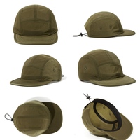 Gorra de Running Personalizada con Logotipo Reflectante, Gorra de 5 Paneles con Visera Corta, Resistente al Agua, de Secado Rápido, de Nailon
