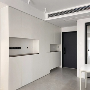 Buffet en bois massif de style italien moderne, meuble de salon de luxe léger avec rangement pour salle <span class=keywords><strong>d</strong></span>'attente, table <span class=keywords><strong>d</strong></span>'entrée en gros - Product Image 6