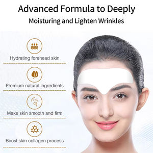 Patch anti-rides hydratant et éclaircissant pour le visage et le front, à base de collagène, de rétinol et d'herbes, à dissolution nocturne personnalisée - Product Image 6