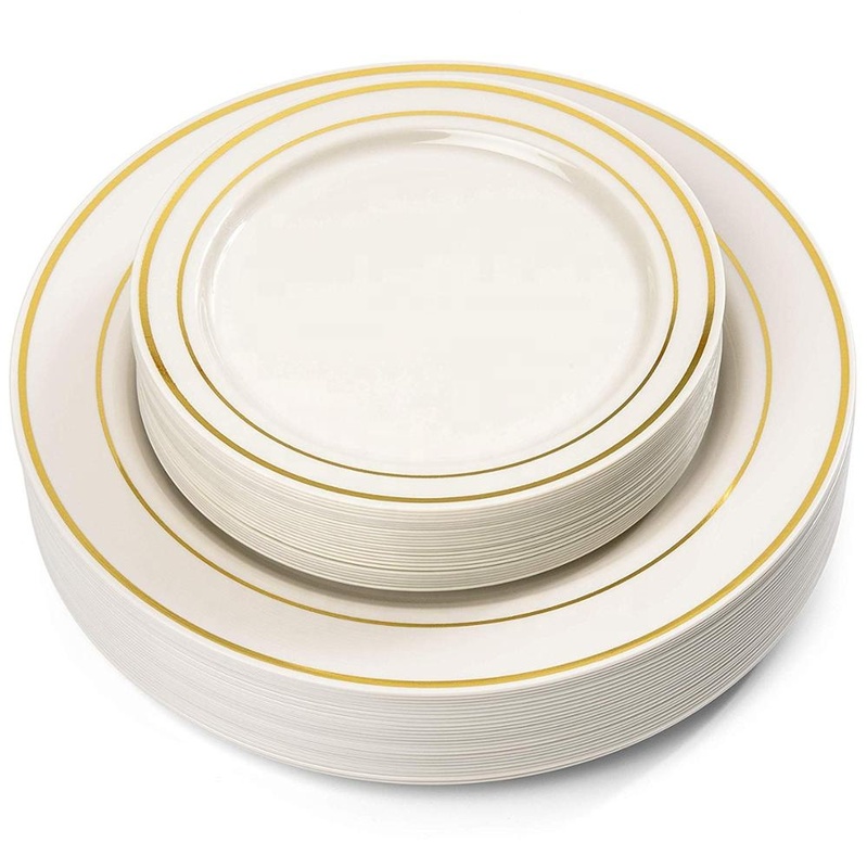 Plastic Dinnerware Set Custom Catering Plates