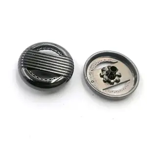 Factory Supply Wholesale Round Buttons Fashion 20mm 4 Parts Long Prong Metal Snap Coat Buttons