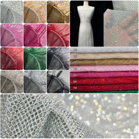 N015 Nouveau motif dense Cristal accentué Vêtements Rhinestone Robe en tissu de maille avec strass
