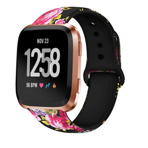 Correa de reloj de silicona impresa colorida con hebilla inversa para Fitbit <span class=keywords><strong>Smartwatch</strong></span> correa de repuesto de silicona para <span class=keywords><strong>Versa</strong></span> <span class=keywords><strong>Lite</strong></span> - Product Image 1