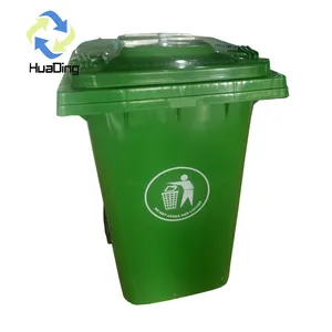 HUADING Haushalt Außenbereich Plastik-Abfallbehälter Plastik-Abfallbehälter hohe Qualität 360 L Großvolumen nachhaltiger Plastik-Abfallbehälter 100 Stück