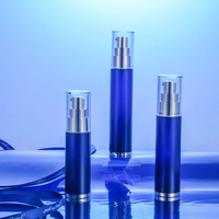 Emballage cosmétique en PETG Bouteille d'essence sans air 10ml 15ml 20ml 30ml 50ml flacons vides en plastique ronds pulvérisateur à pompe pour dentifrice