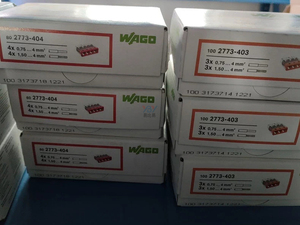 WAGOs originali 2773-402/403/404/405/406/408 DIN Rail blocchi terminali 4-8 poli 32A pinza connettori - Product Image 3