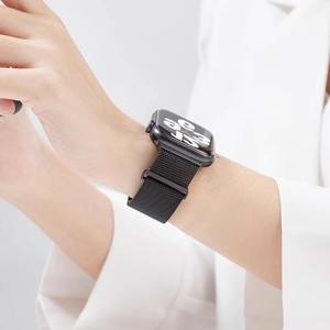 Correa de reloj de malla de acero inoxidable al por mayor para Apple Watch S10 11 46mm Ultra 49mm SE 44mm, banda de reloj milanesa con cierre magnético - Product Image 5