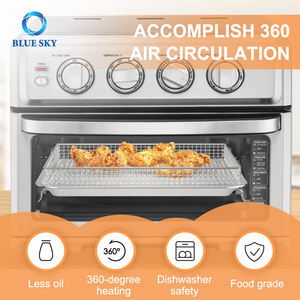 ตะกร้าหม้อทอดไร้น้ำมันทรงสี่เหลี่ยมผืนผ้าสำหรับหม้อทอดไร้น้ำมัน TOA-60และ TOA-65 - Product Image 3