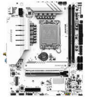 Carte mère JGINYUE B760I B760M GAMING Snow Dream WIFI M-ATX LGA1700 pour processeurs Core 12/13/14e génération I5/I7, double canal 64 Go, RAM SATA