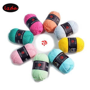 Filato Misto <span class=keywords><strong>Lana</strong></span> all'Ingrosso a 4 Fili da 50 g per Lavoro a Maglia a Mano, Vari Colori Tinto Fantasia in Cotone al Latte per Uncinetto per Abbigliamento da Neonato - Product Image 5