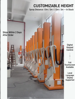 Système de pulvérisation de peinture électrostatique automatique par poudrage, avec reciprocateur, armoire de commande centralisée, écran tactile et moteur en acier