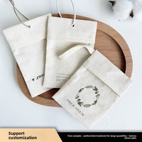 Kantong Serut Katun-Linen Alami Ramah Lingkungan Dapat Digunakan Kembali Kantong Kosong Beraroma Bunga Kering Potpourri Lavender