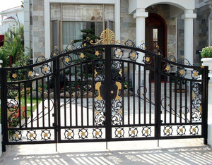 Venta caliente puertas de la <span class=keywords><strong>casa</strong></span> de diseño de puertas de jardín de hierro de acero valla puerta diseños - Product Image 4