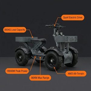 Certifié CE 60V 50Ah 8000W Scooter électrique 21 pouces 4 roues double suspension puissant 10000W adultes tout-terrain - Product Image 4