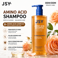 OEM ODM Label Pribadi 400ml Sampo Asam Amino Bebas Sulfat Pengontrol Minyak Perawatan Kulit Kepala Penambah Volume Perawatan Perbaikan Aroma Tahan Lama