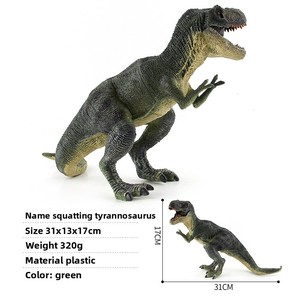 Modelo de Dinosaurio Jurásico de Plástico Directo de Fábrica, Serie de Figuras Realistas de Tiranosaurio Rex, Juguetes Estáticos para Niños, PVC/TPR - Product Image 6