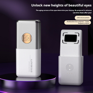 Electric Eye Care Machine Eye Wrinkle Dark Circle Remover <b>Heat</b> Bian Stone Warm Vibration Microcurrent Facial Eye Massager - Product Image 3