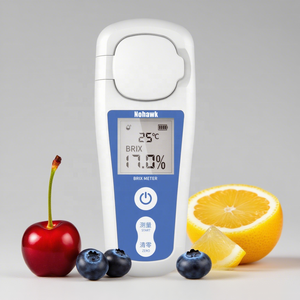 디지털 LCD 굴절계 0 ~ 35% Brix 농도계 ATC 기능 과일 와인 맥주 농도 시험을위한 설탕 측정기 - Product Image 1