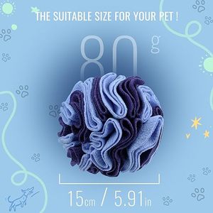 Jouet interactif pour chiens, balle à renifler arc-en-ciel, puzzle, couleurs vives, utilisation en intérieur, lavable en machine, mangeoire lente, 15 cm - Product Image 4