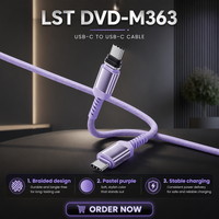 Câble USB-C tressé magnétique à charge rapide Toocki 240W PD, sans rayures, Type-C vers Type-C pour téléphones et tablettes iOS