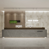 Bureau de réception pliable en bois, style minimaliste moderne, hauteur réglable, extensible, idéal pour hôtel, hôpital, école - Service de caisse