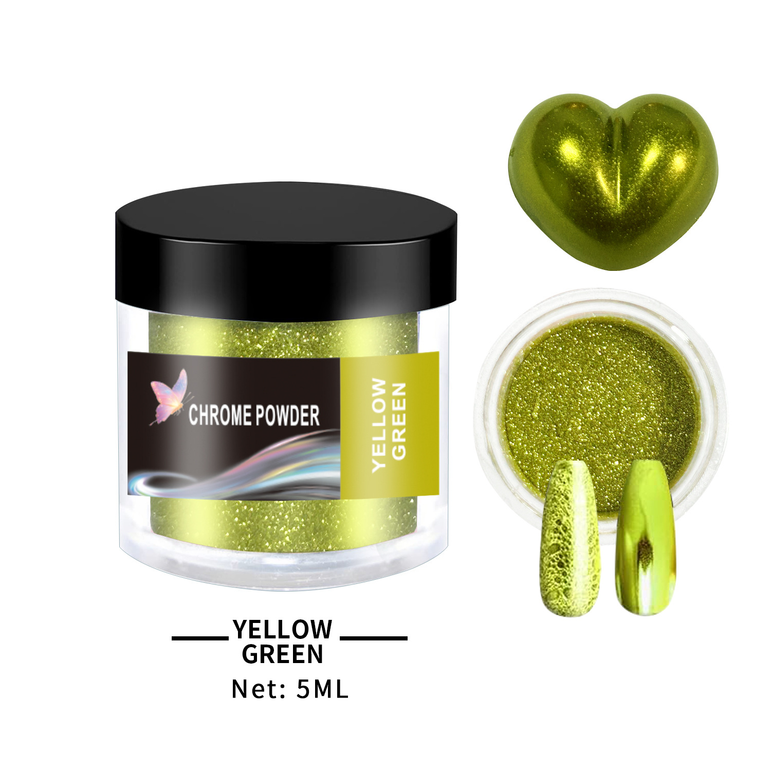Poudre de chrome-11jaune-vert 5ml