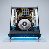 Amplificateur de puissance professionnel 2U 2 canaux 2x1000W classe H, amplificateur stéréo pour caissons de basses, pour système audio de scène