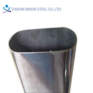 Tubo plano del fabricante Tubo elíptico de acero galvanizado de alta calidad Tubo ovalado de hierro negro de 1-12m de longitud - Product Image 3