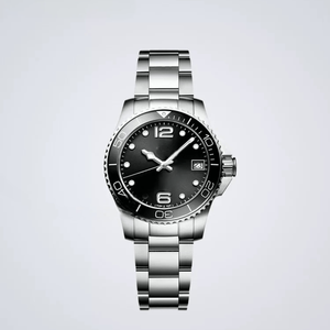 Relojes Analógicos con Bisel Giratorio y Correa de Acero Inoxidable, con Indicador de Fecha, Relojes de Pulsera Deportivos Casuales para Hombre Longinesing - Product Image 1