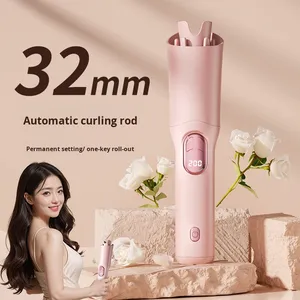 เครื่องม้วนผมแบบม้วนเป็นลอนขนาด 32 มม. ชาร์จผ่าน USB ไร้สาย พกพาสะดวก พร้อมระบบควบคุม 3 ระดับ - Product Image 1