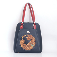 Sac à dos de voyage décontracté simple, fabriqué à la main, en cuir véritable de luxe, style tendance, vente en gros pour les fabricants, antivol, portable pour femme