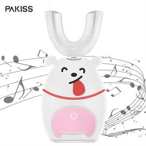 Cepillo de Dientes Eléctrico Vibratorio para Niños PX7 IPX7, Diseño en Forma de U, Cerdas Suaves, Carga Magnética Inalámbrica, 15 Días - Product Image 3