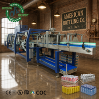 Machine d'emballage sous film rétractable à plateau long pour films PE 200-600 mm 0,03-0,15 mm pour bouteilles et canettes en PET pour usine de remplissage