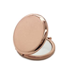 Mini miroir compact cosmétique portatif de <span class=keywords><strong>salon</strong></span> de beauté d'or <span class=keywords><strong>rose</strong></span> avec le logo - Product Image 4