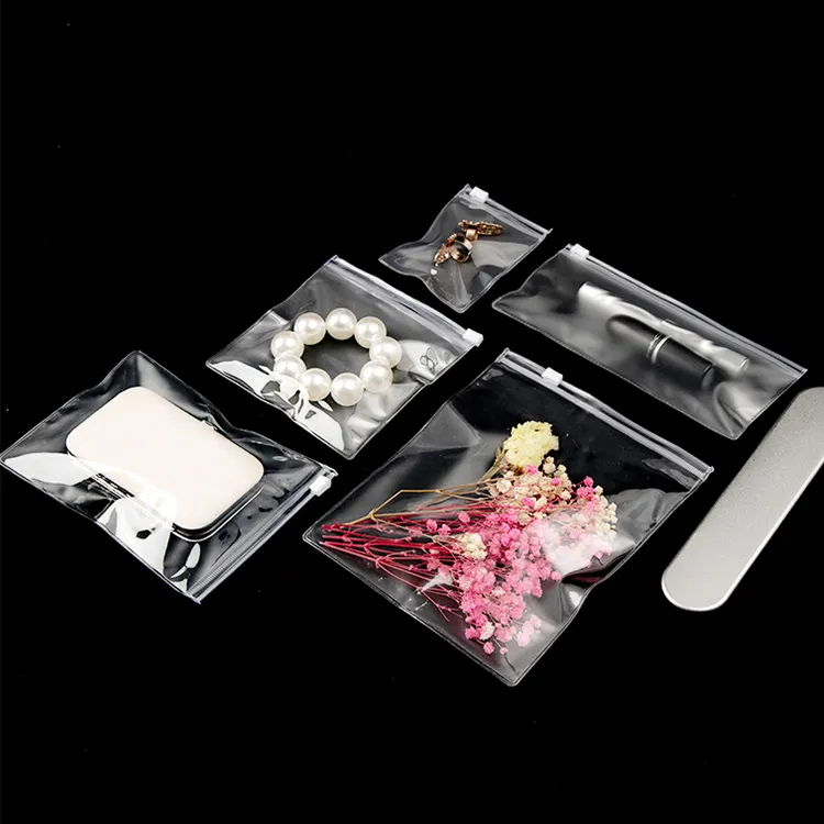 Minghe Factory Custom Logo Clear Jewelry Packaging Pouches Self Adhesive Seal Plastic Bags For Jewelry