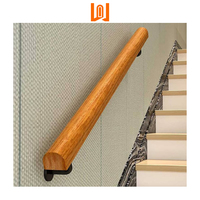 WANJIA Main courante en bois sur mesure Balustrades intérieures Main courante d'escalier en aluminium