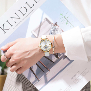<span class=keywords><strong>Montre</strong></span>-bracelet de luxe pour femme Curren 9079 en cuir de haute qualité, mouvement à quartz, étanche, pour affaires, vente en gros - Product Image 3