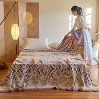Parure de lit quatre pièces 100 % soie de mûrier, écologique, 500 fils, coutures soignées, douce, respectueuse de la peau, luxe léger, housse de couette, drap et taies d'oreiller