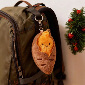 Porte-clés en peluche Patate Douce Grillée, Breloque de Sac en Peluche Douce avec Coton, Unisexe pour Jeunes de 15 à 35 Ans - Product Image 2