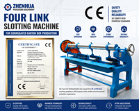 Machine à rainurer industrielle à quatre liens pour la fabrication de boîtes en carton ondulé