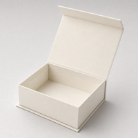 Boîte en bois rigide en forme de livre pour bijoux, étui de téléphone, emballage de thé et de produits pour les ongles