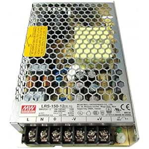 Alimentation industrielle Mean Well LRS-150-12 150W 12Vdc 12.5A à double sortie, refroidissement par convection naturelle - Product Image 3