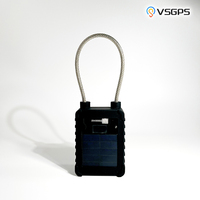 VSGPS 4G Traceur GPS intelligent à scellé électronique ESeal, Cadenas GPS de sécurité pour armoires et conteneurs, avec suivi et chargement solaire