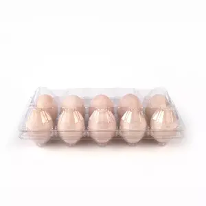 공장 도매 우수한 품질 맞춤형 일회용 패키지 PET 플라스틱 닭고기 계란 트레이