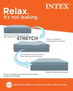 Colchón <span class=keywords><strong>Inflable</strong></span> <span class=keywords><strong>Intex</strong></span> 64115ED Dura-Beam Standard Pillow <span class=keywords><strong>con</strong></span> Bomba Eléctrica Integrada, 12 Pulgadas de Grosor, Capacidad de 300 lb, Material de PVC - Product Image 4