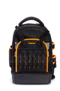 Ba lô dụng cụ nặng bền tùy chỉnh với hộp đựng dụng cụ đáy cứng bằng nhựa dành cho thợ điện, thợ mộc - Product Image 4